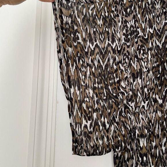 Badgely Mischka lizard print sheer tunic Size Small - Picture 7 of 9